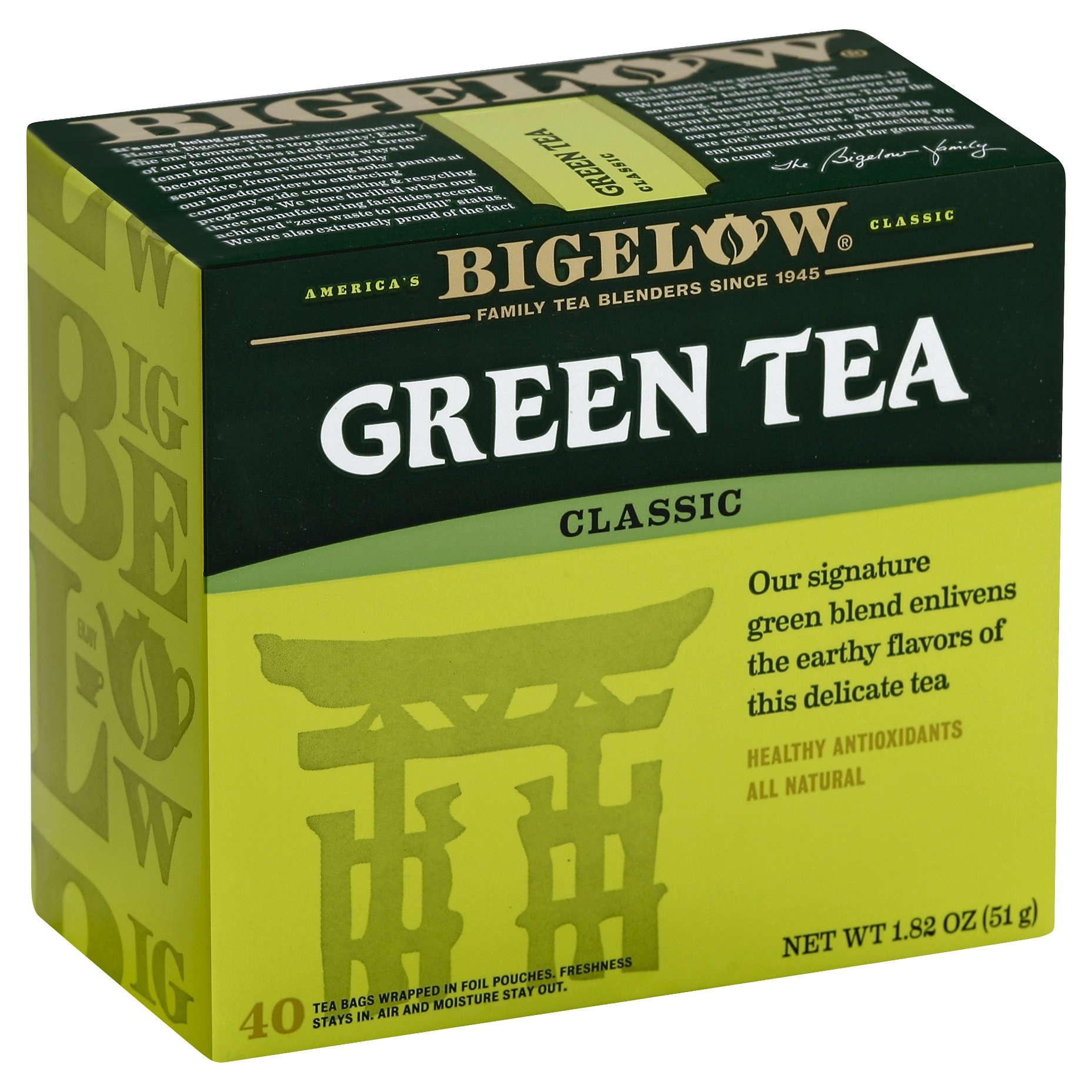 slide 1 of 7, Bigelow Green Tea Bags, 40 ct