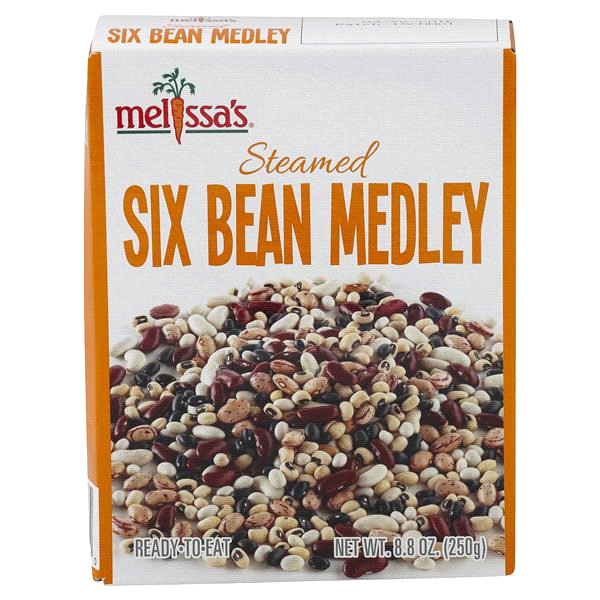 slide 1 of 1, Melissa's Steamed Six Bean Medley, 8.8 oz