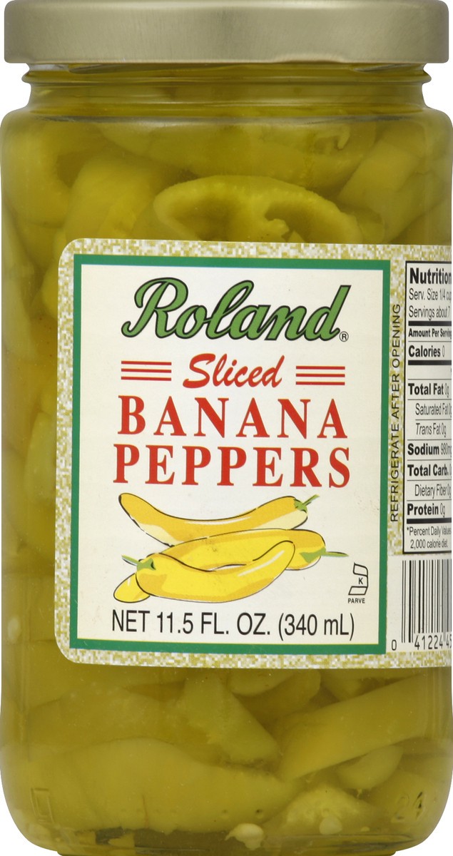 slide 2 of 2, Roland Sliced Banana Peppers 11.5 fl oz, 11.5 fl oz