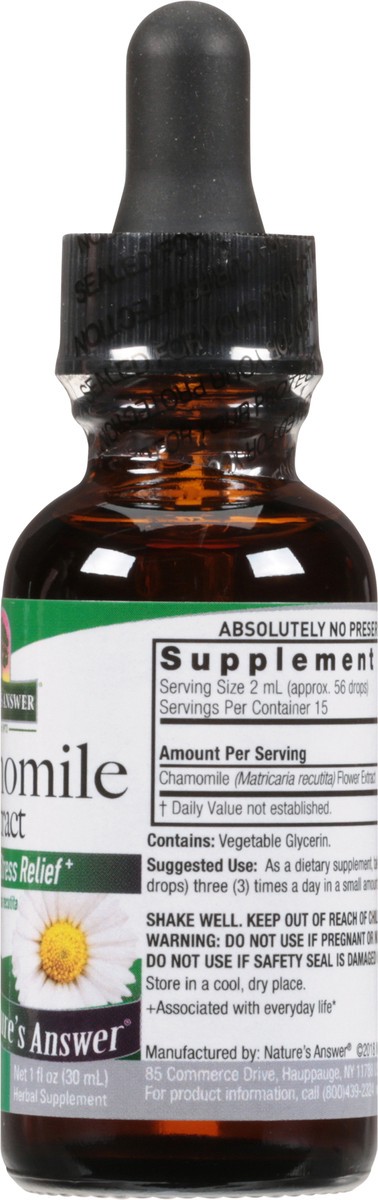 slide 8 of 12, Nature's Answer 2400 mg Chamomile Extract 1 fl oz, 1 fl oz