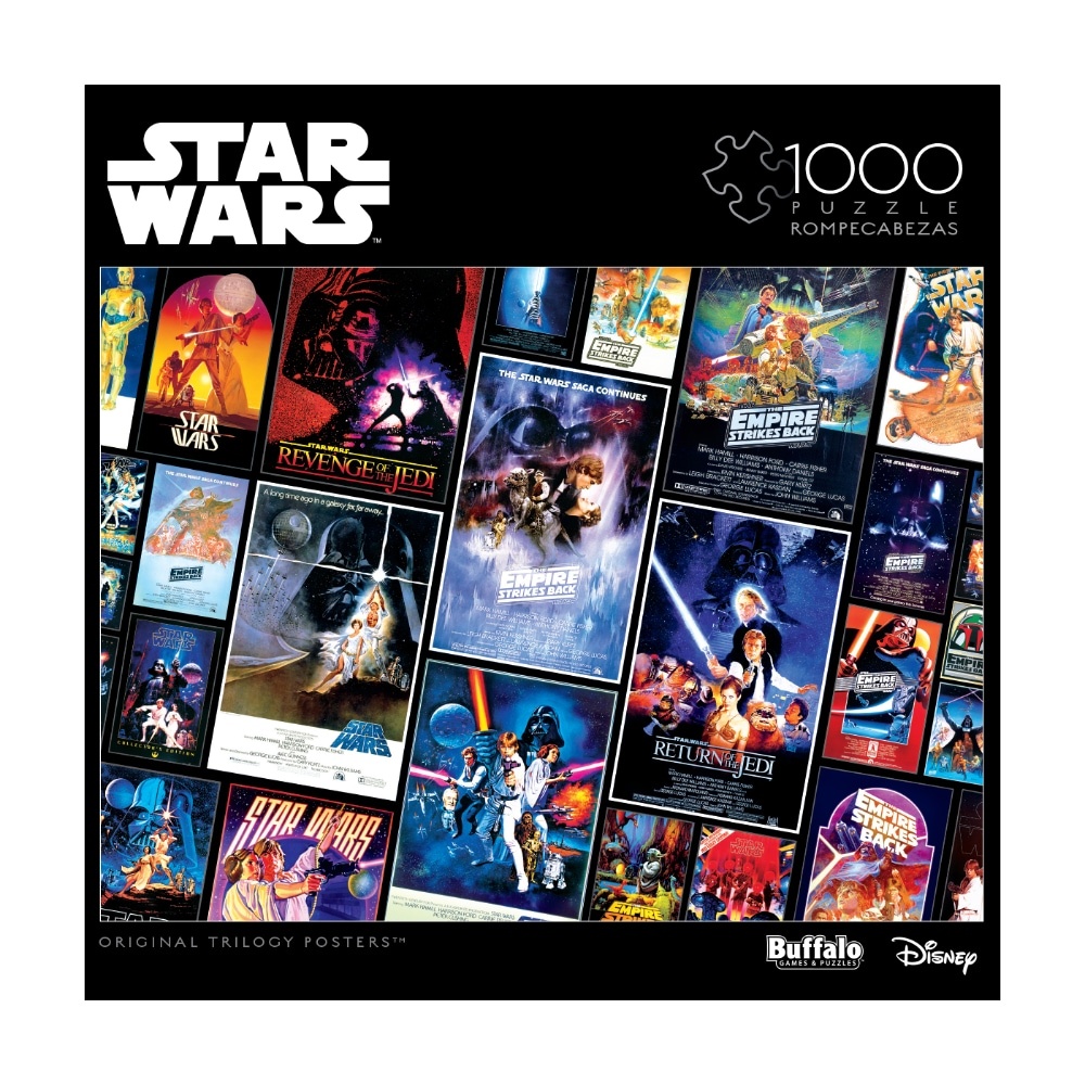 slide 1 of 1, Buffalo Games Star Wars Original Trilogy Posters Collage Puzzle, 1000 ct