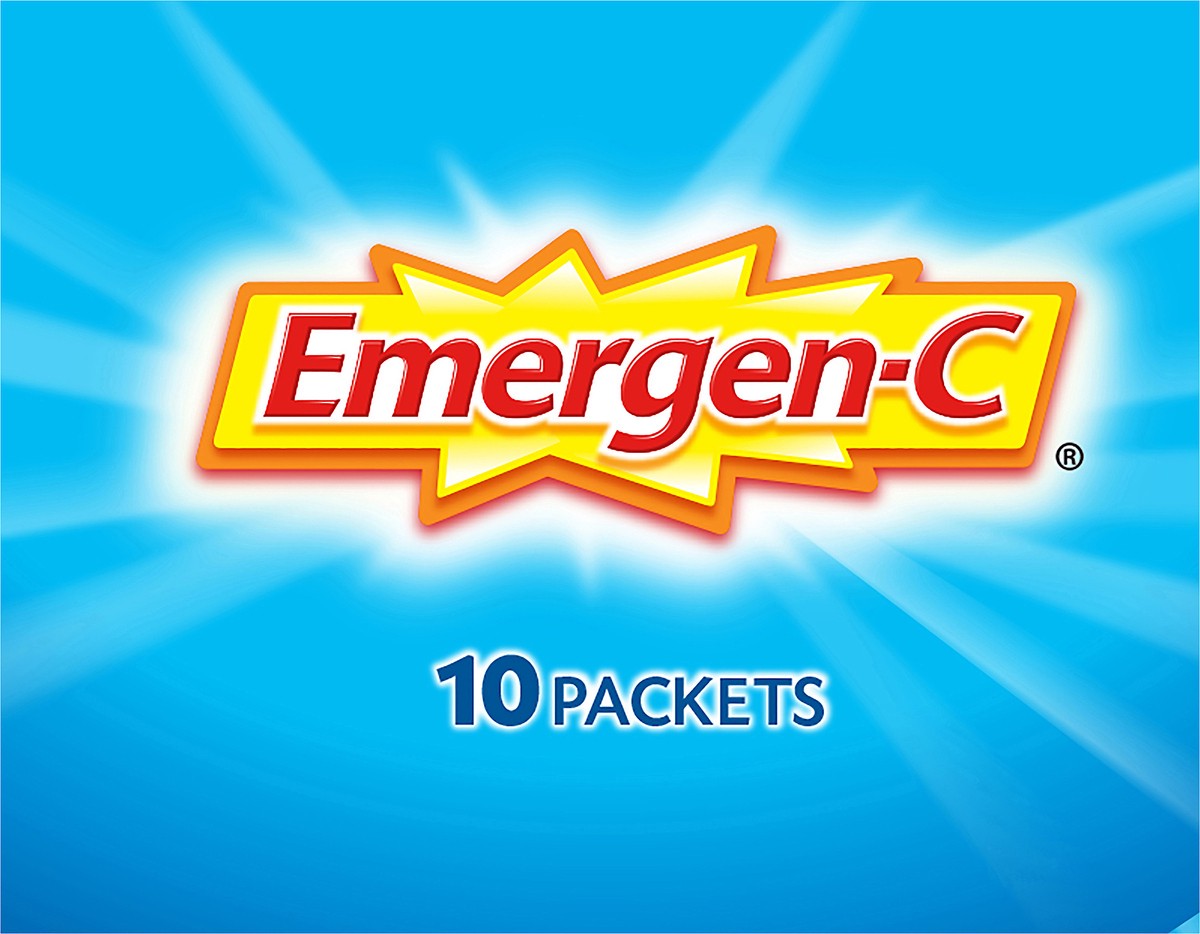 slide 7 of 7, Emergen-C Immune Plus 1000 mg Super Orange Vitamin C + Vitamin D & Zinc 10 ea, 10 ct; 0.33 oz