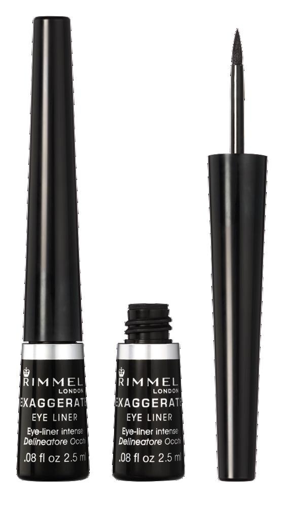 slide 1 of 1, Rimmel London Exaggerate Liquid Eye Liner, Black 001, 1 ct