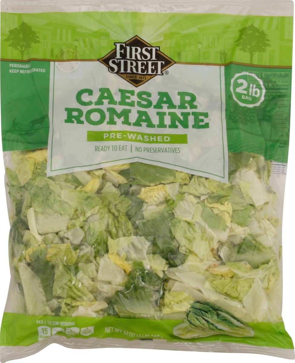 slide 1 of 4, First Street Caesar Salad, 2 lb