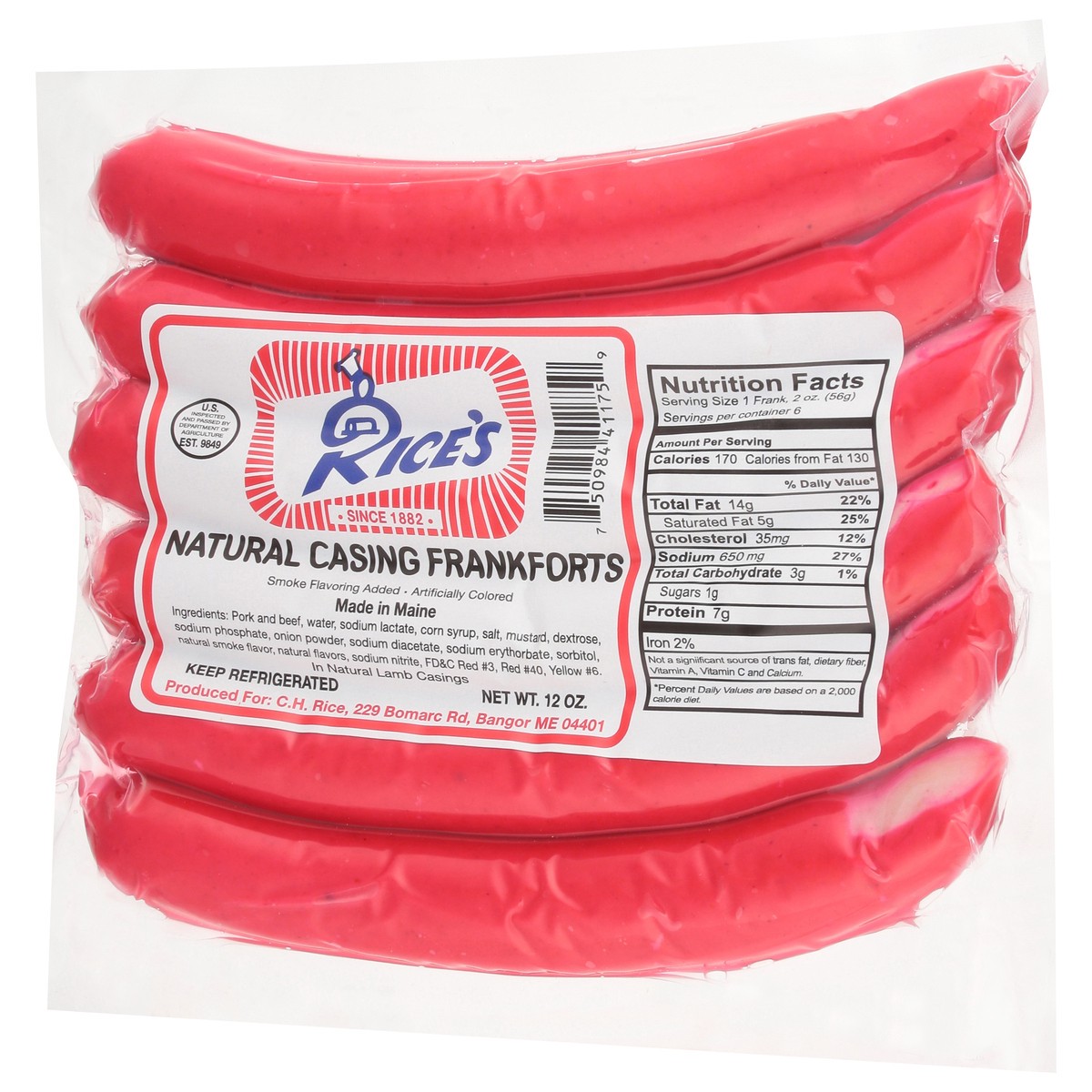 slide 4 of 14, Rices Frankforts- 12 oz, 12 oz