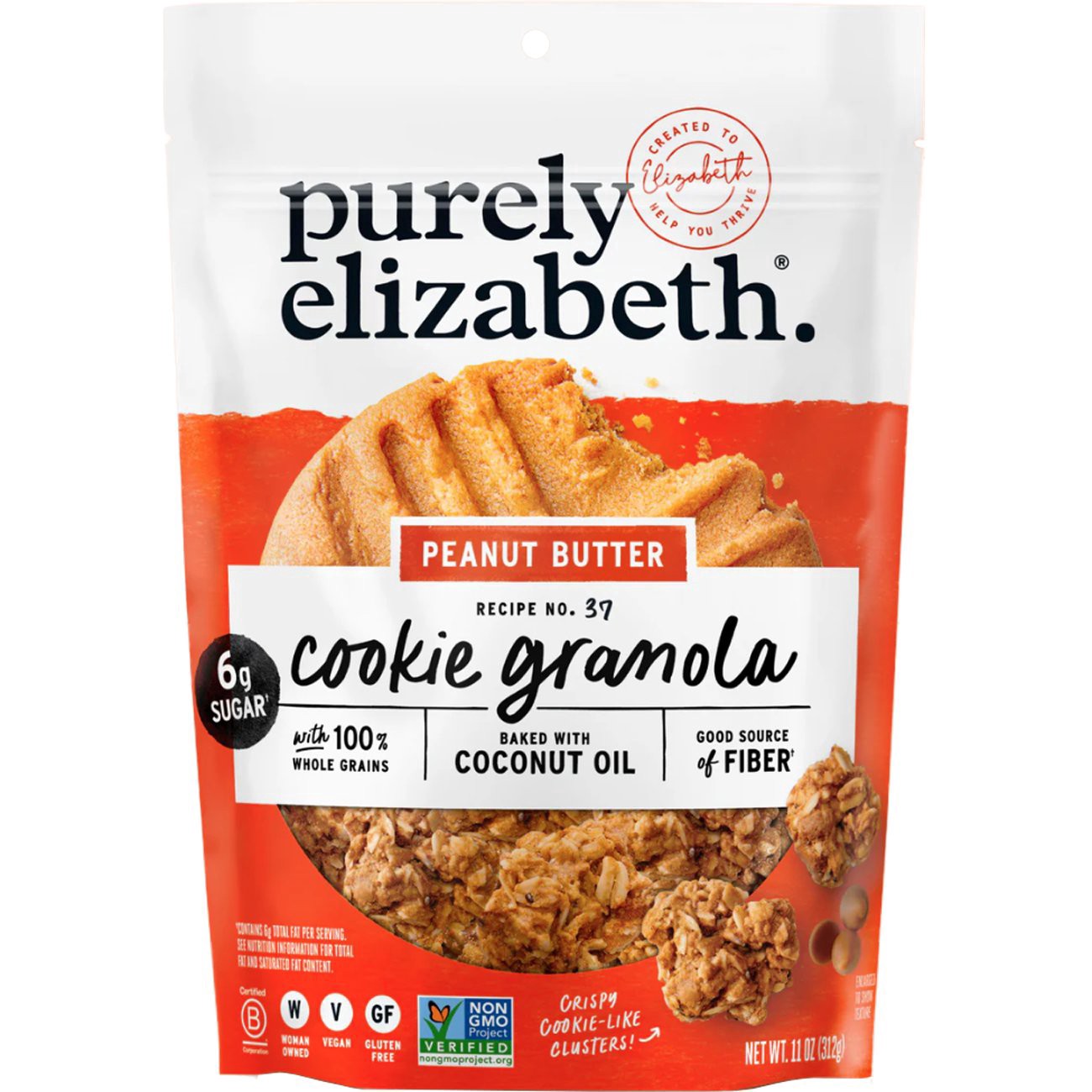 slide 1 of 5, Purely Elizabeth Pb Cookie, 11 oz