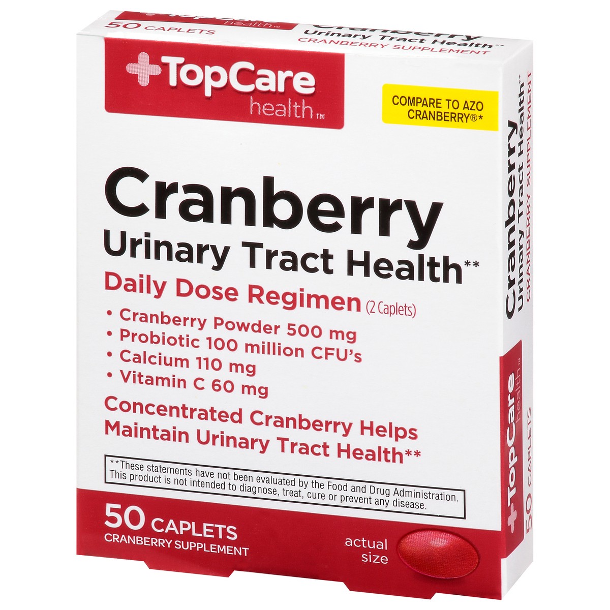 slide 7 of 16, TopCare Cranberry Tablets W/Probiotic & Vitamin C, 50 ct