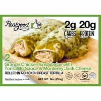 Realgood The Real Good Food Company Grande Chicken Enchiladas Frozen Meal