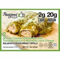 Realgood The Real Good Food Company Grande Chicken Enchiladas Frozen Meal