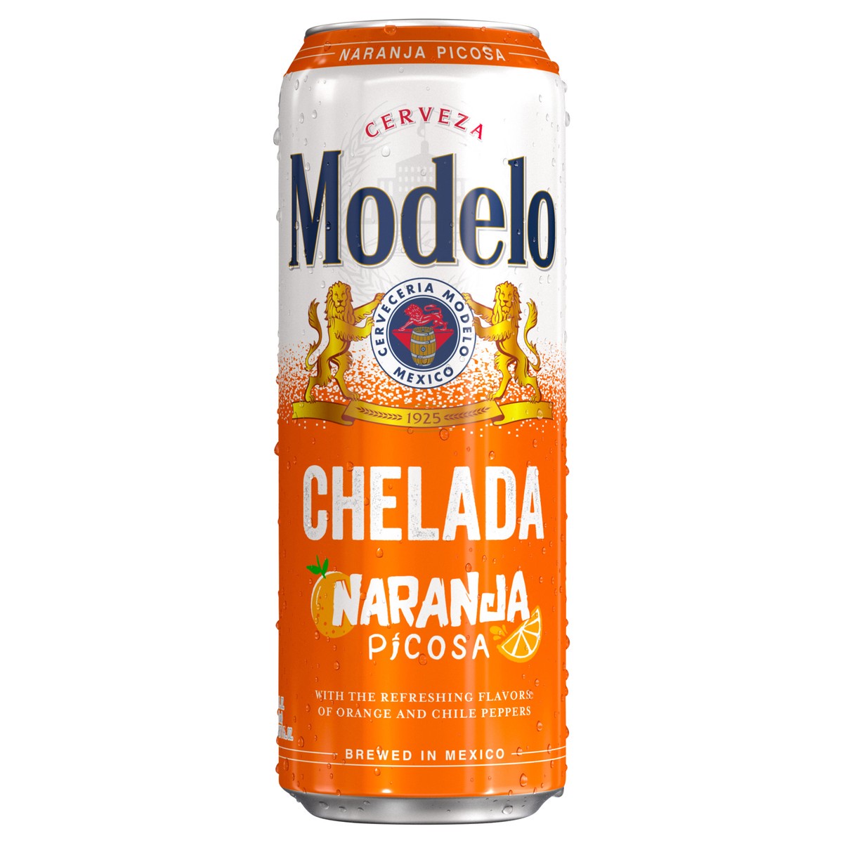 slide 1 of 10, Modelo Chelada Naranja Picosa Mexican Import Flavored Beer, 24 oz