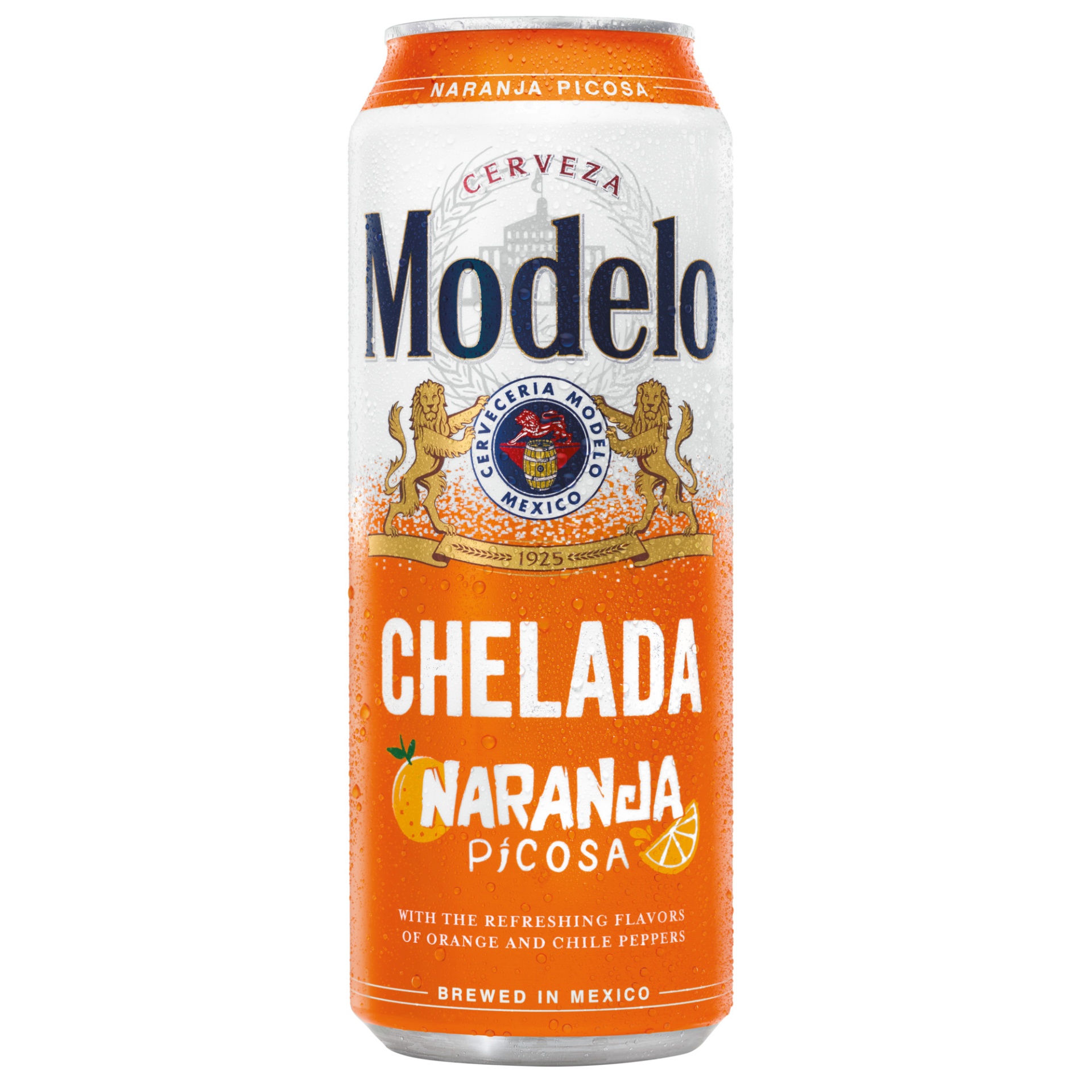 slide 1 of 7, Modelo Chelada Naranja Picosa Mexican Import Flavored Beer Can, 24 oz