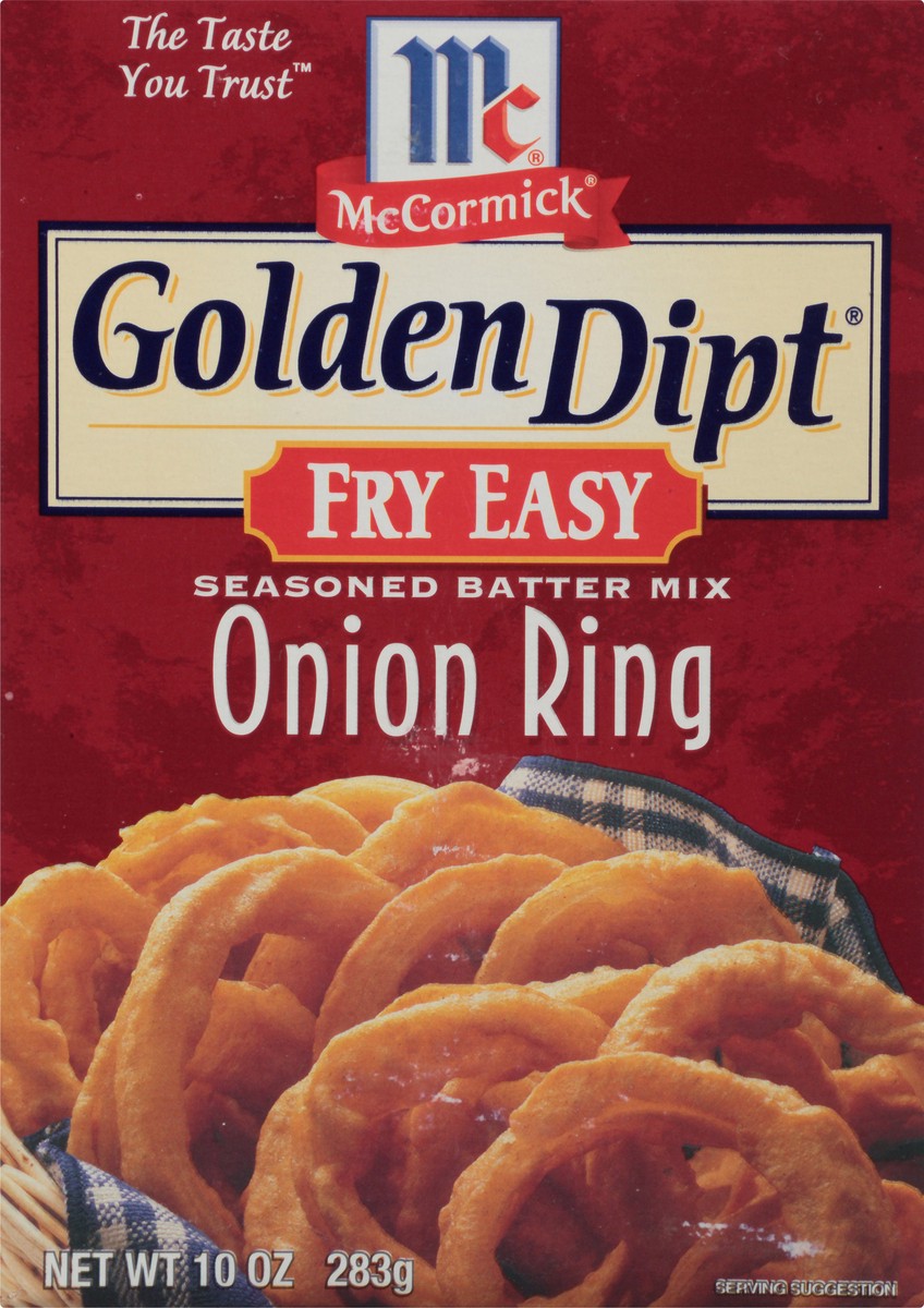 slide 9 of 10, McCormick Golden Dipt Onion Ring Batter Mix, 10 oz, 10 oz