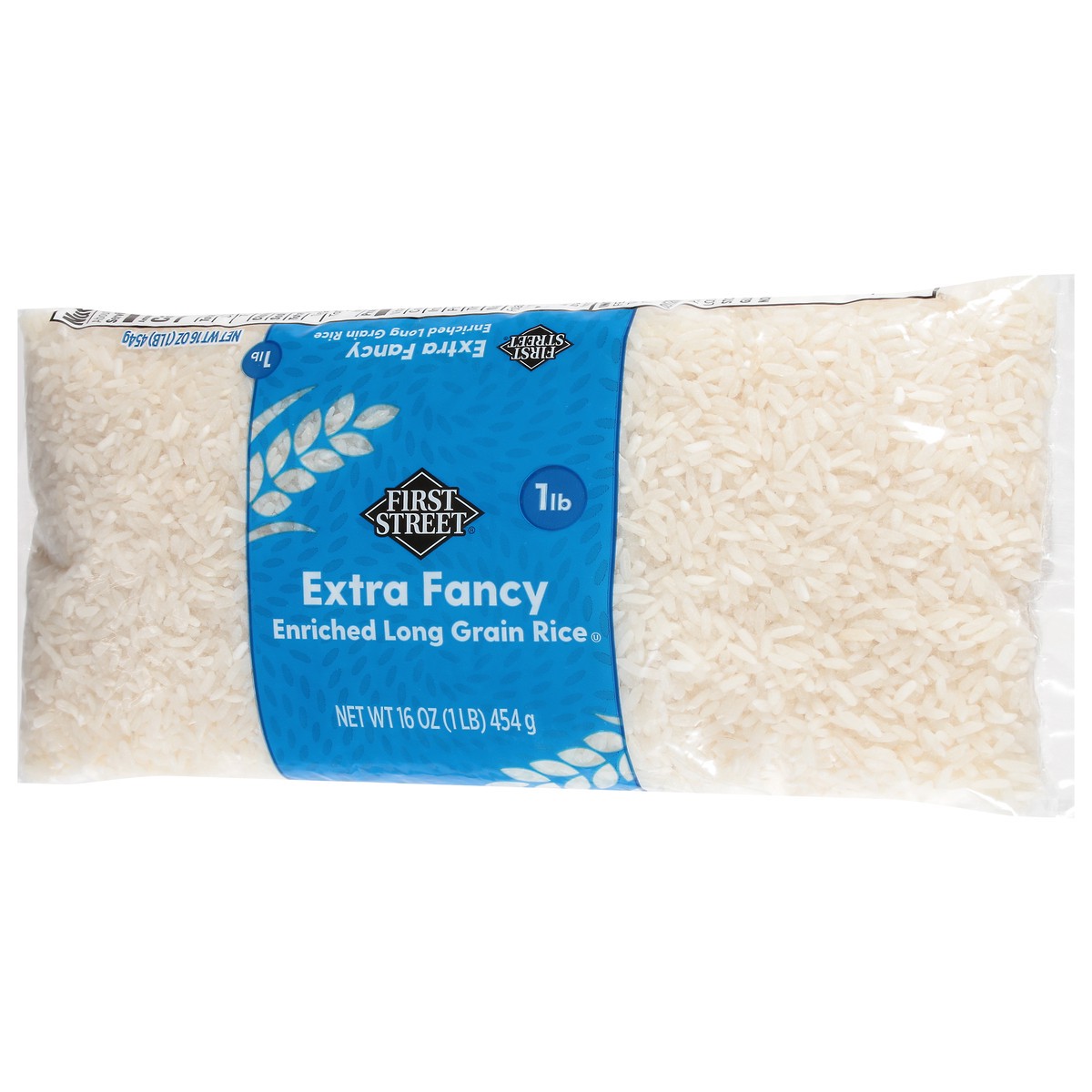 slide 4 of 4, First Street Extra Fancy Long Grain White Rice, 1 lb