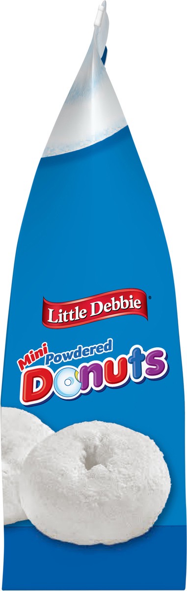 slide 8 of 9, Little Debbie Snack Cakes, Little Debbie Family Pack Powdered Mini Donuts (bagged), 10 oz