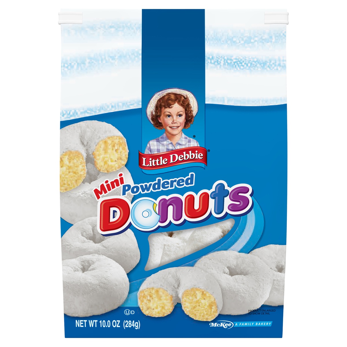 slide 1 of 11, Little Debbie Mini Powdered Donuts, 10 oz