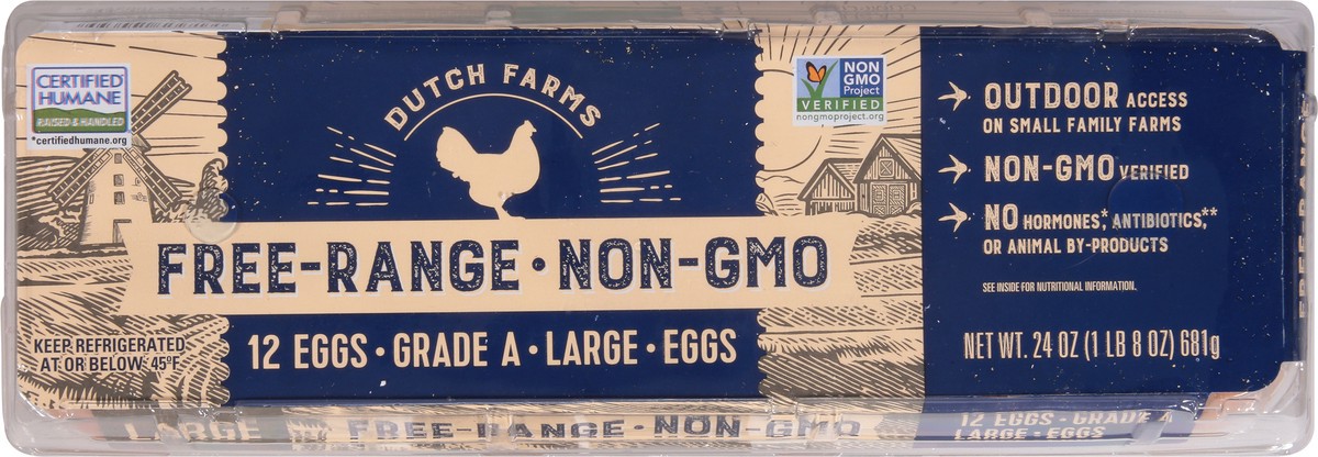 slide 6 of 9, Dutch Farms Eggs Large 12 ea, 12 ct