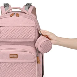 Babbleroo Travel Diaper Bag Pink