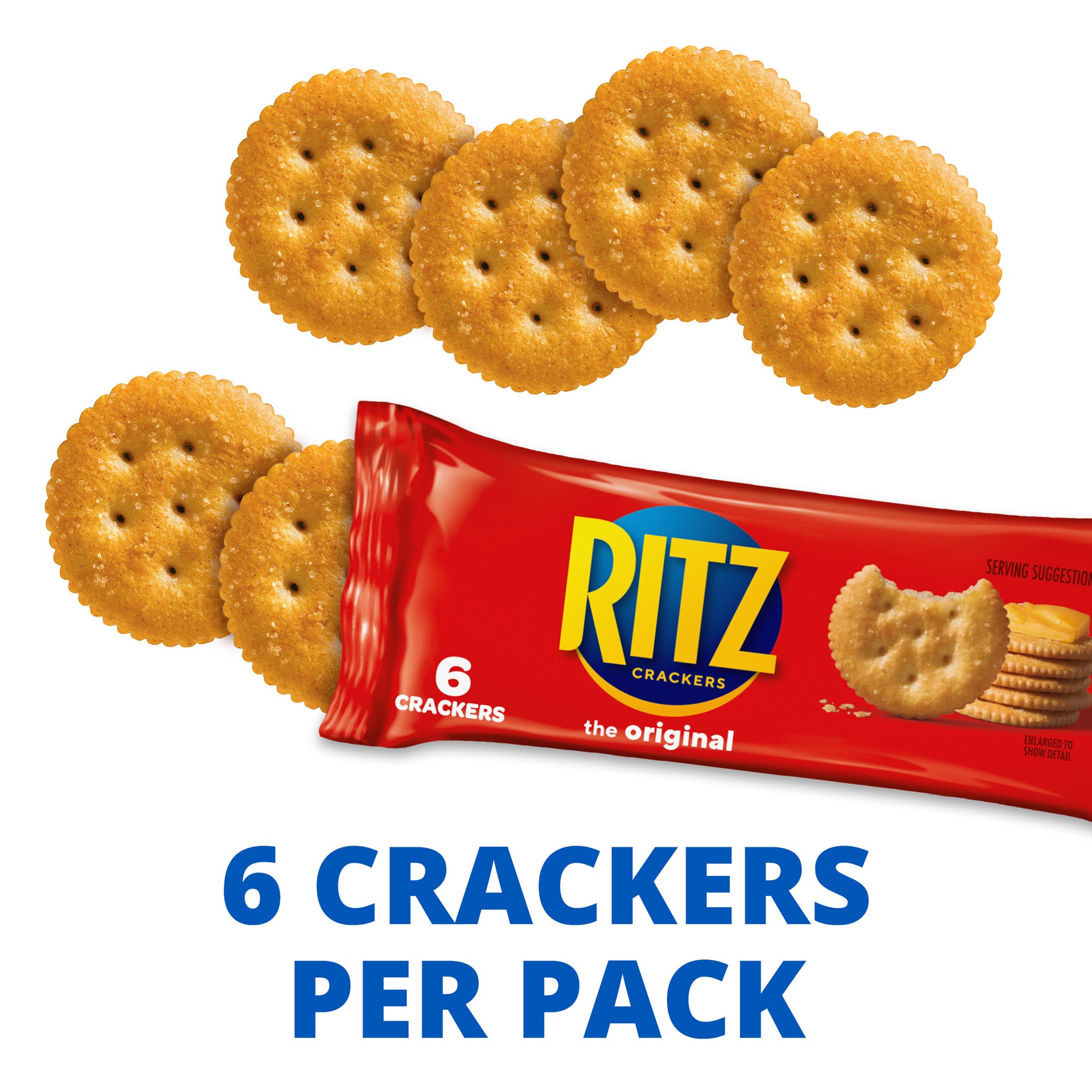 slide 5 of 5, RITZ Original Crackers, 18 Snack Packs, 12.24 oz