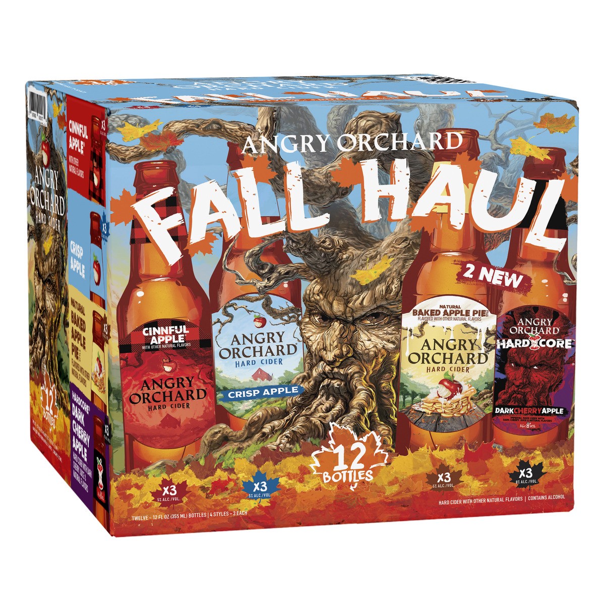 slide 1 of 10, Angry Orchard Hard Cider\, Variety Pack\, Fall Haul, 12 fl oz