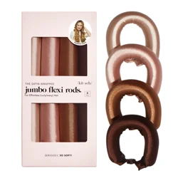 Kitsch Satin XL Flexi Rods - 4 pc Set - Rosewood
