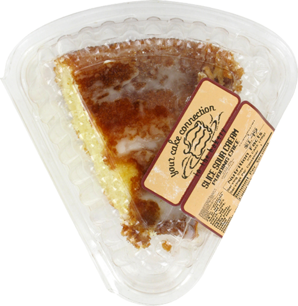 slide 1 of 1, Bakery Connection Sour Cream Pudding Slice Cake, 5.5 oz