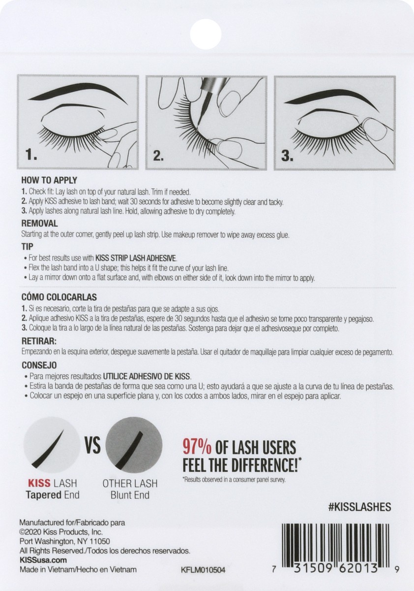 slide 10 of 11, KISS Looks So Natural False Eyelashes Multipack, 01, 1 ct