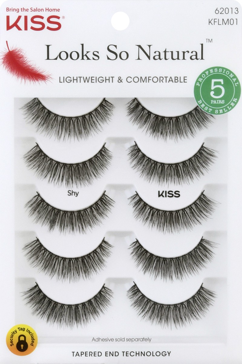 slide 7 of 11, KISS Looks So Natural False Eyelashes Multipack, 01, 1 ct