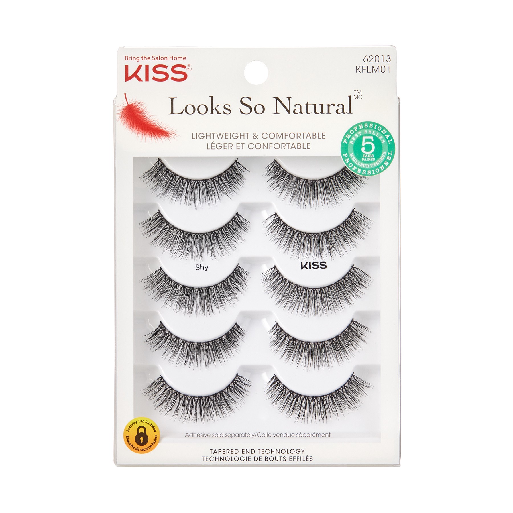 slide 1 of 11, KISS Looks So Natural False Eyelashes Multipack, 01, 1 ct