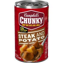 Campbell's Chunky Soup, Steak and Potato Soup, 18.8 oz Can