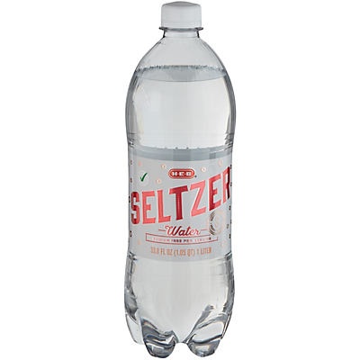 slide 1 of 1, H-E-B Seltzer Water, 33.8 oz