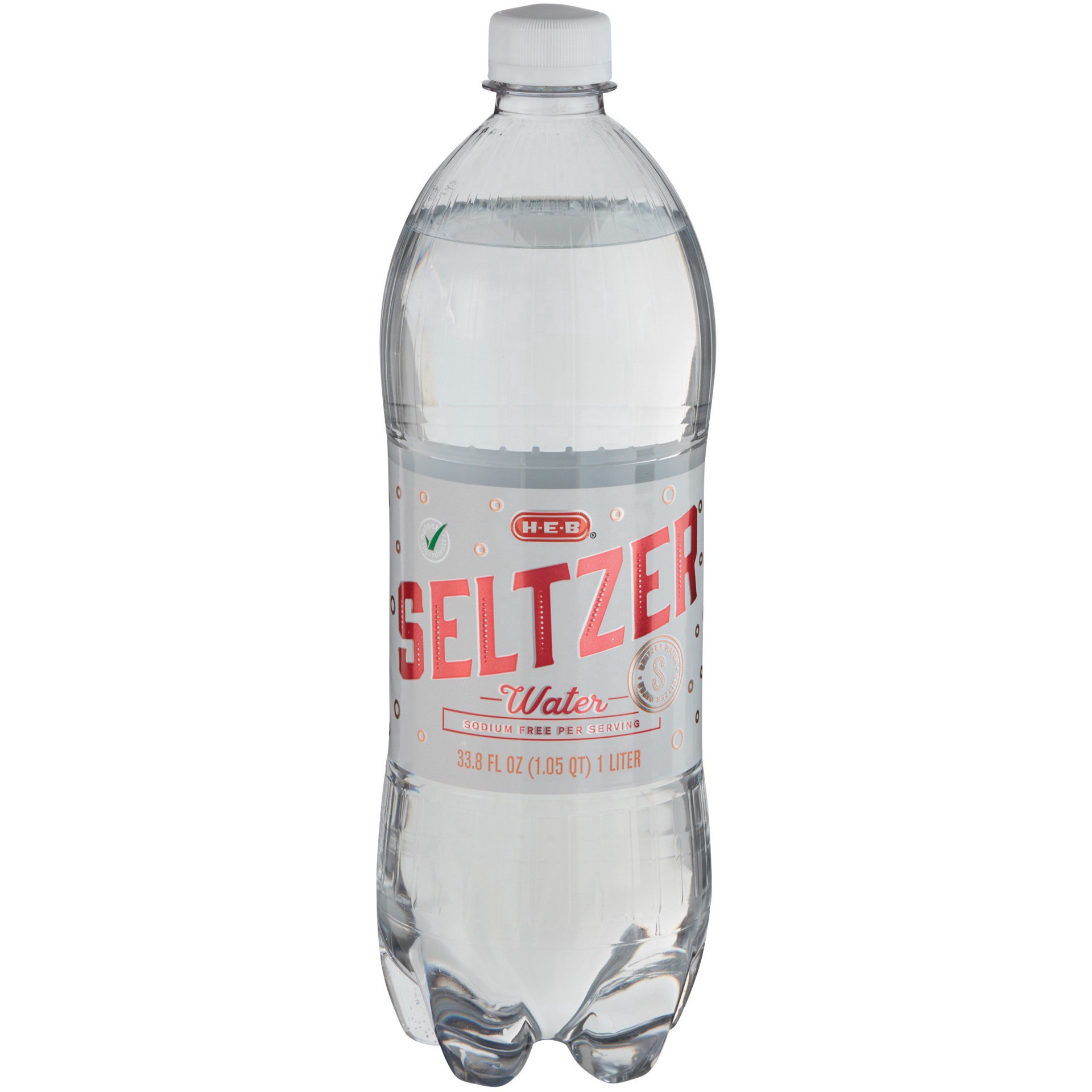 slide 1 of 1, H-E-B Seltzer Water - 33.8 oz, 33.8 oz