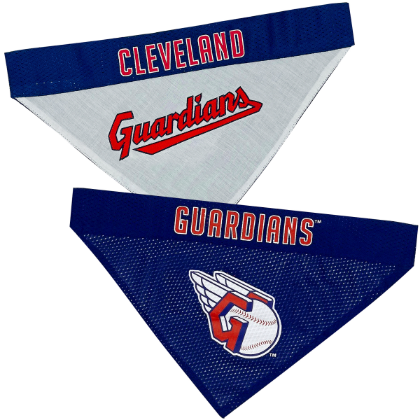 slide 8 of 9, Cleveland Guardians Pet Bandana S/M, Sm-Med