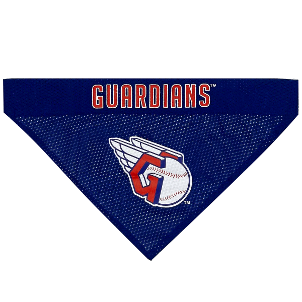 slide 5 of 9, Cleveland Guardians Pet Bandana S/M, Sm-Med