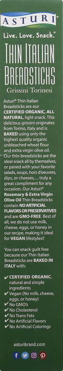 slide 11 of 13, Asturi Rosemary & Evo Breadstick, 4.33 oz