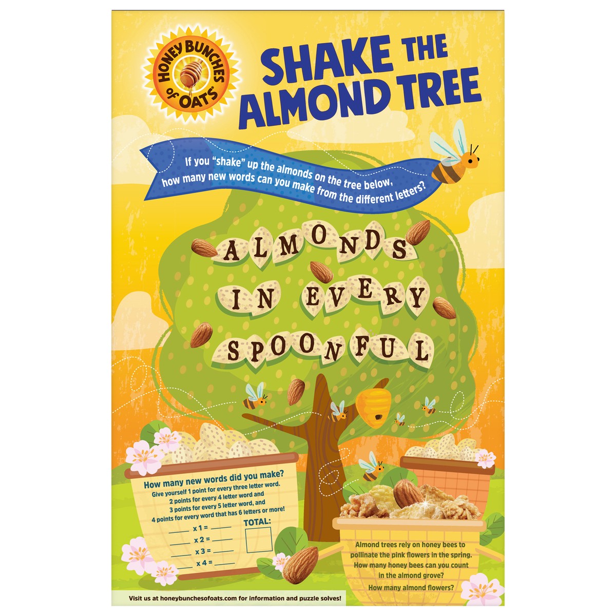 slide 5 of 12, Honey Bunches of Oats Honey Roasted Cereal with Almonds - 12oz - Post, 12 oz