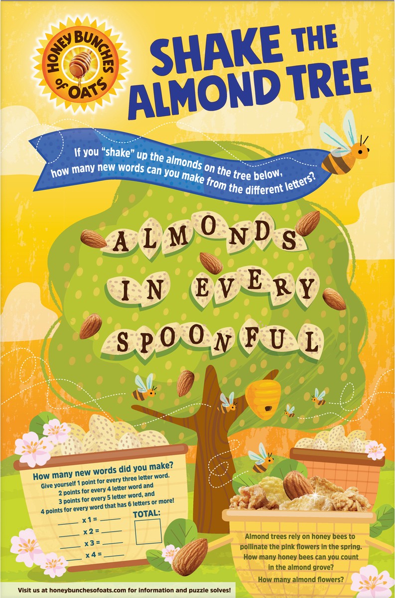 slide 11 of 12, Honey Bunches of Oats Honey Roasted Cereal with Almonds - 12oz - Post, 12 oz