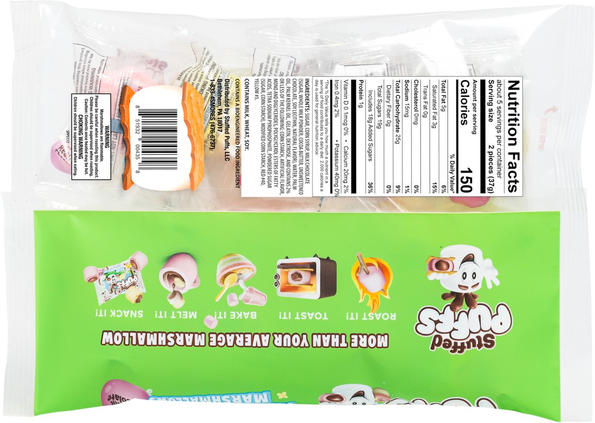 slide 9 of 11, Stuffed Puffs Egg Hunt Ready Classic Milk Chocolate Filled Marshmallows (10 ct Singles Pack), 15.88 oz