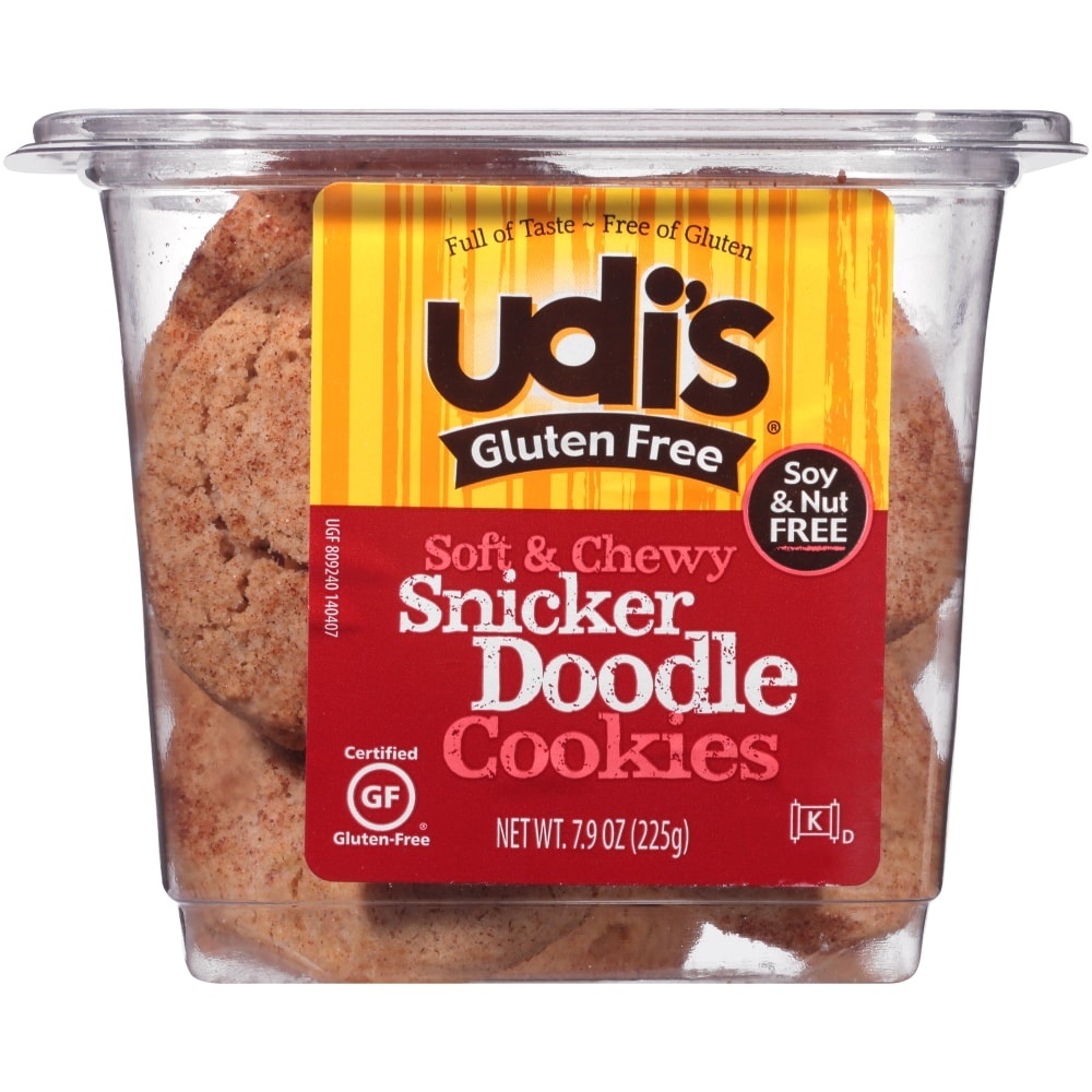 slide 1 of 4, Udi's Gluten Free Snicker Doodle Cookies, 8 oz