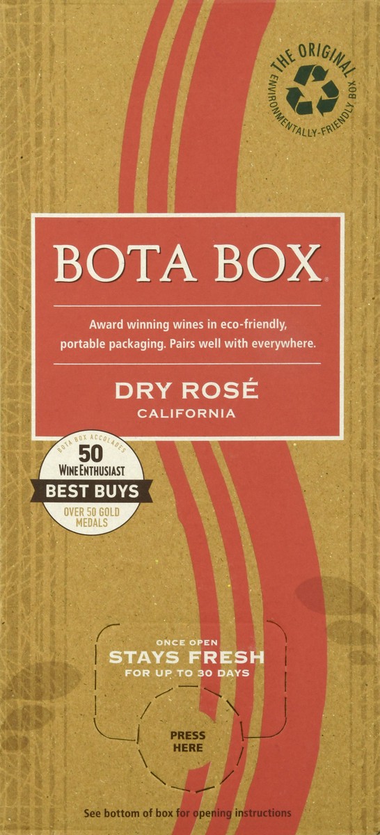 slide 5 of 9, Bota Box Dry Rose, 3 liter