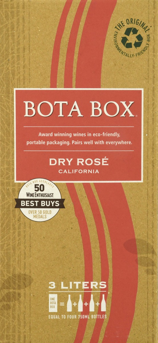 slide 8 of 9, Bota Box Dry Rose, 3 liter
