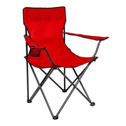 Seina Red Quad Folding Arm Chair