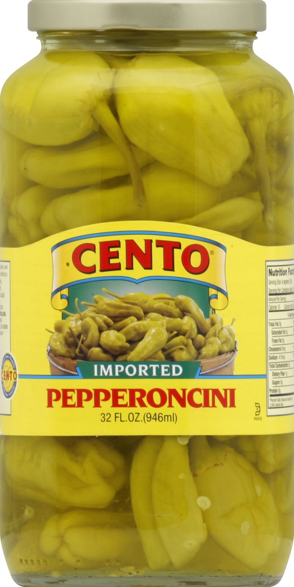 slide 1 of 2, Cento Pepperoncini 32 oz, 32 fl oz