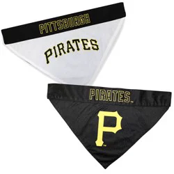 Pets First Pittsburgh Pirates Reversible Bandana for Dogs - Small/Medium