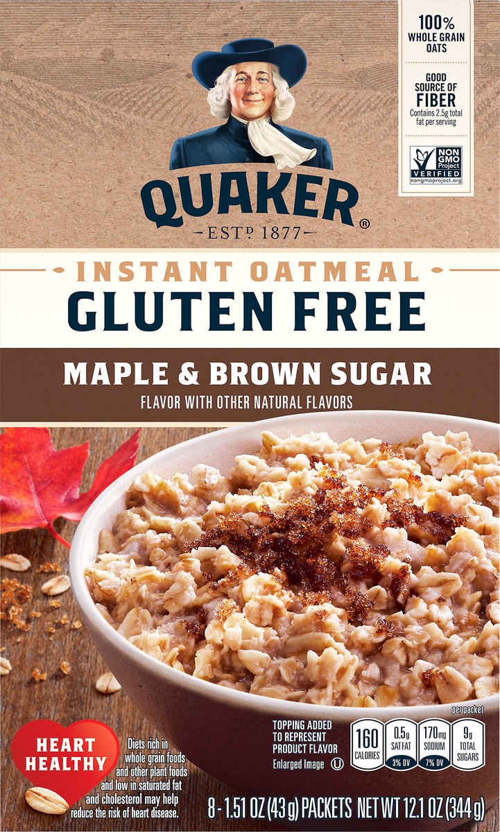 slide 4 of 6, Quaker Instant Oatmeal, 8 ct