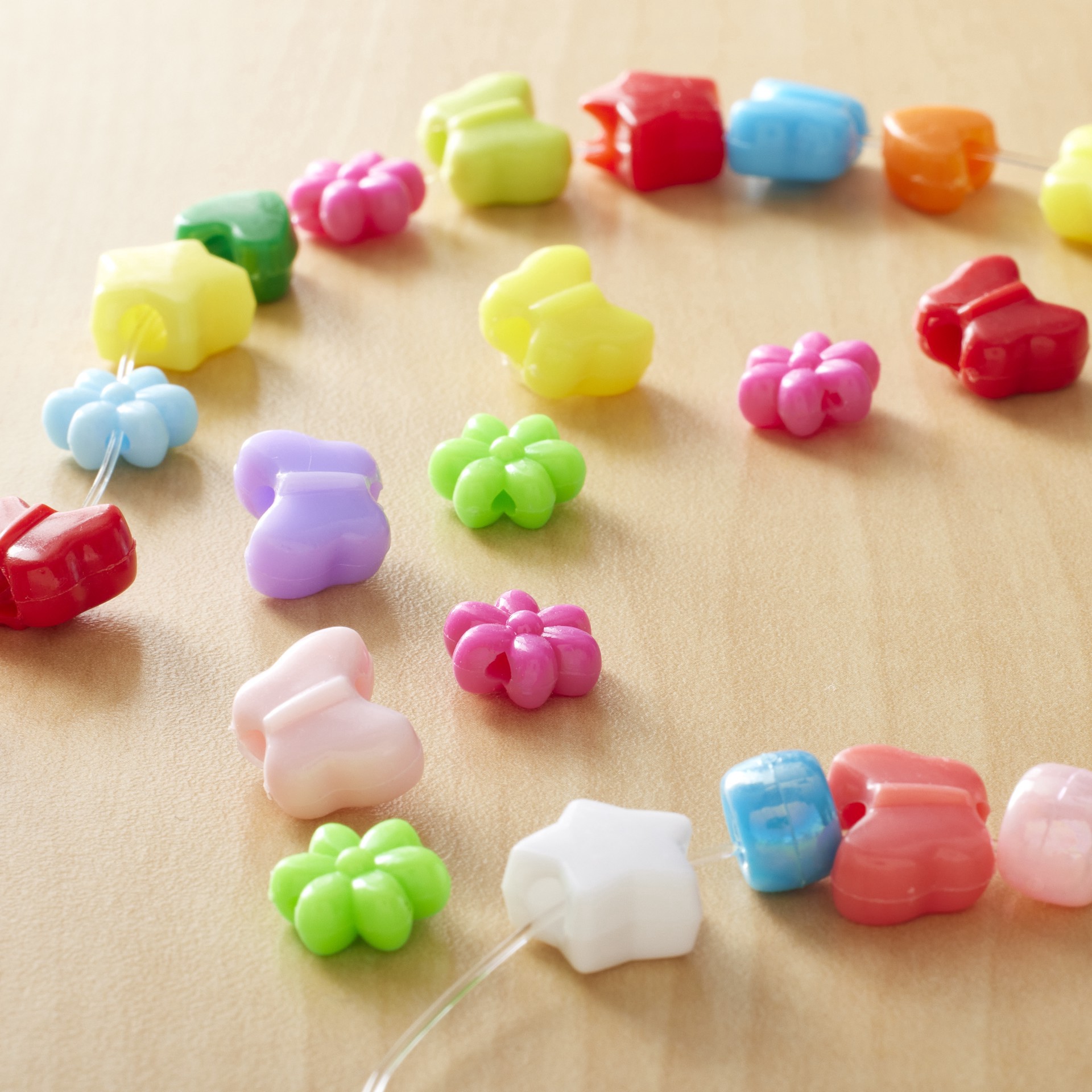 slide 3 of 3, Bright Shape Beads By Creatology, 8mm-10mm