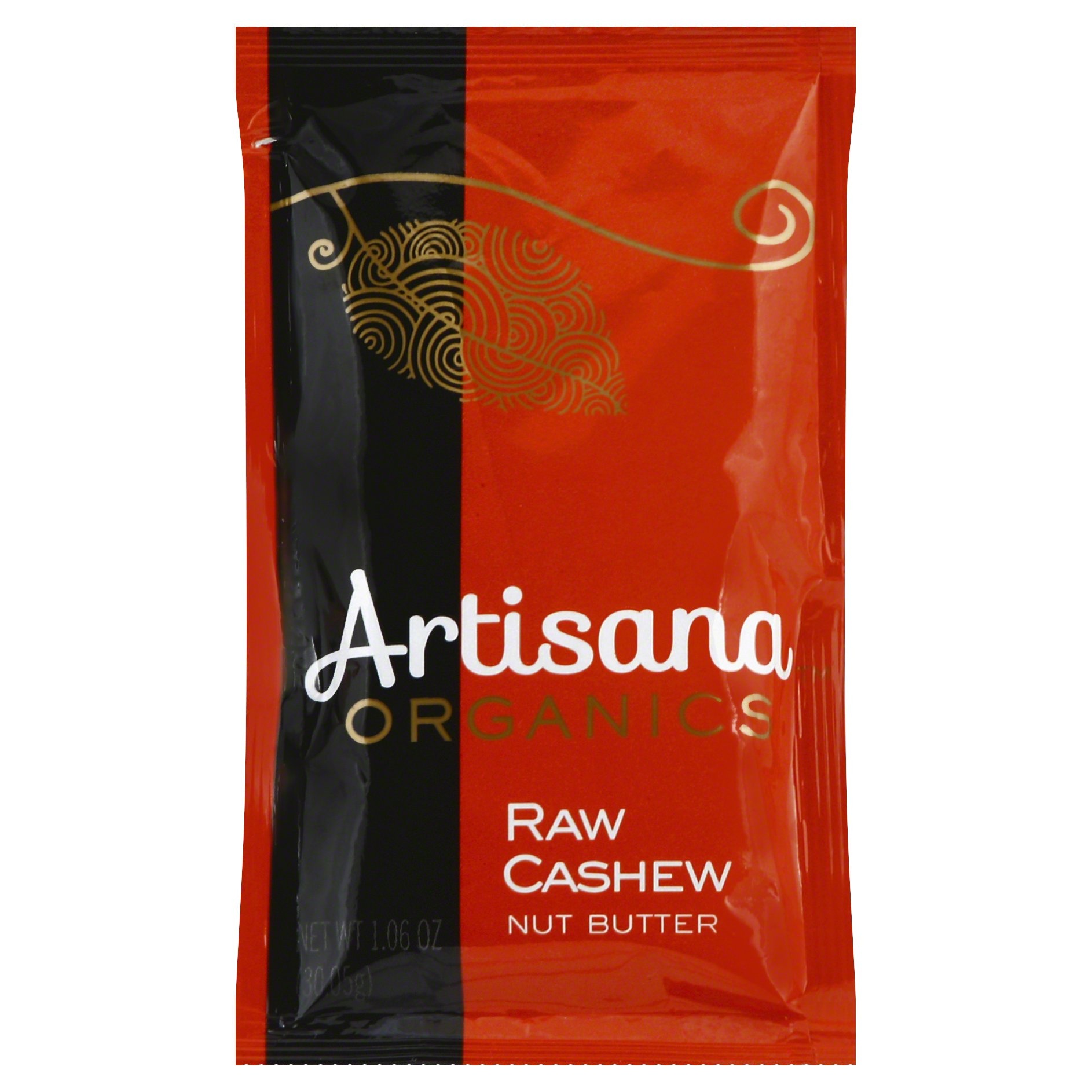 slide 1 of 5, Artisana Organics Raw Cashew Butter Squeeze Pack, 1.06 oz