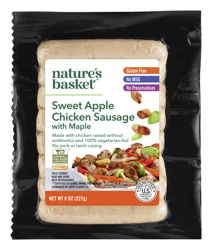 Nature's Basket Chicken Sausage, Sweet Apple & Maple