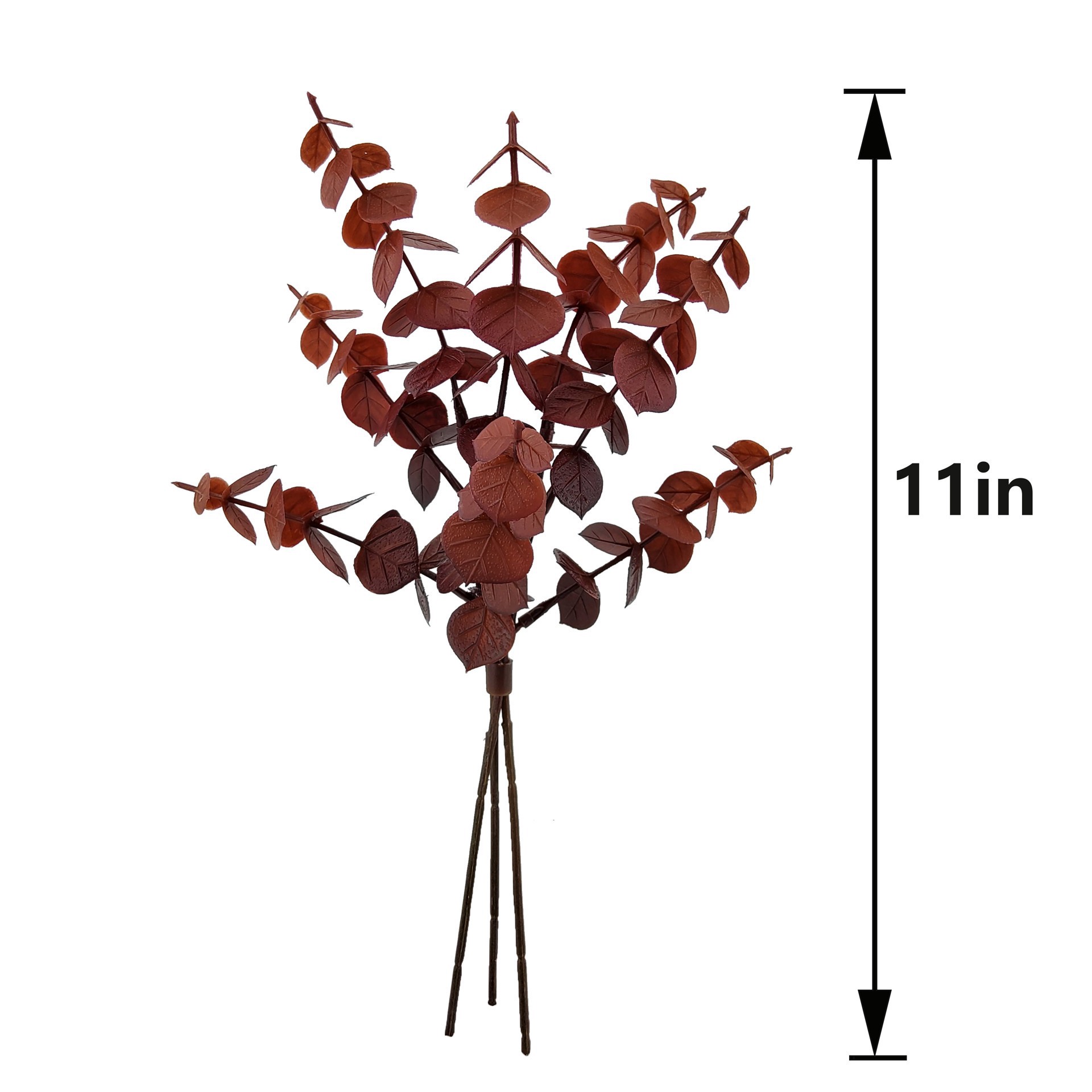 slide 2 of 3, Mini Burgundy Eucalyptus Bundle By Ashland, 11 in x 5 in x 3 in
