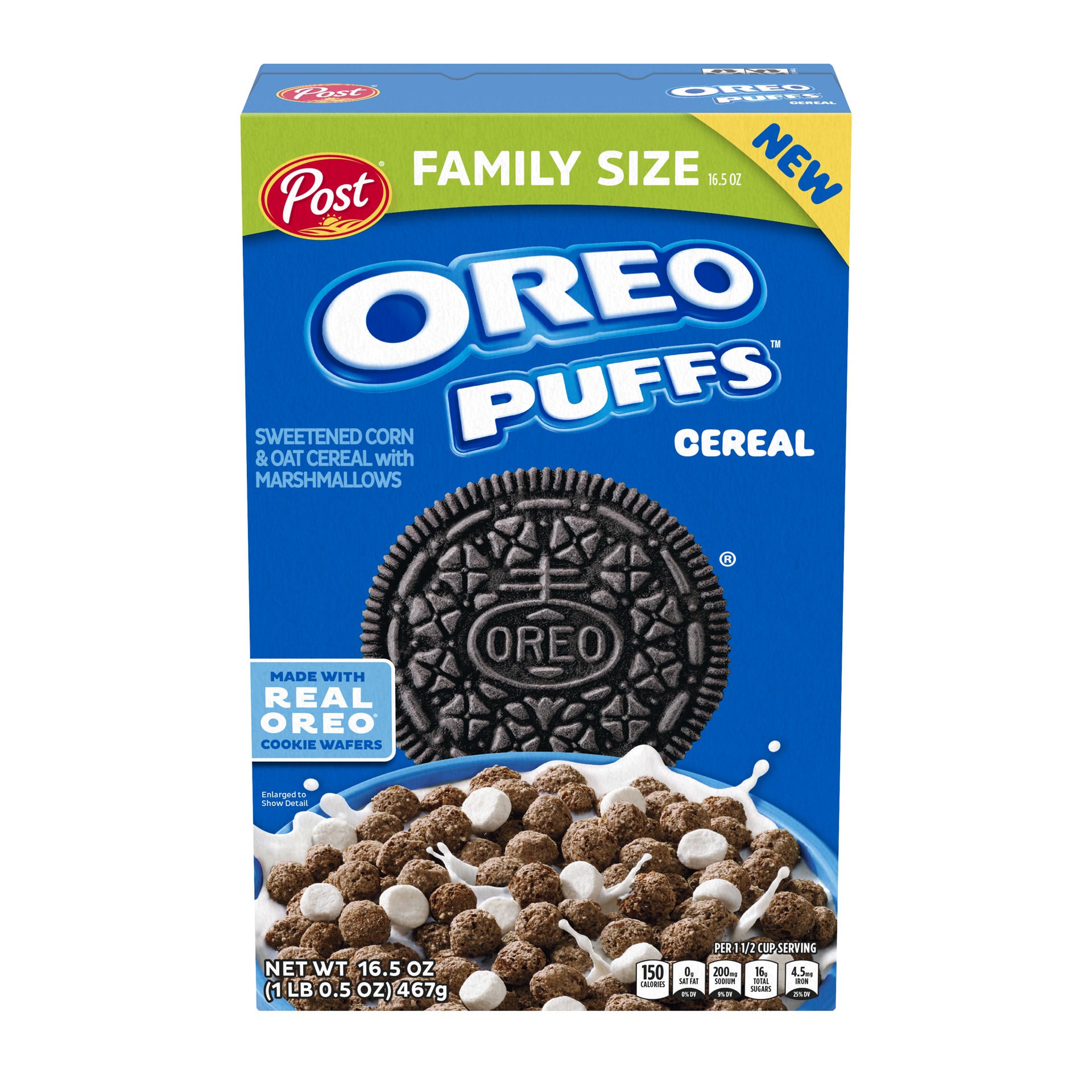 slide 3 of 5, 1/16.5 Post Oreo Puffs, 16.5 oz