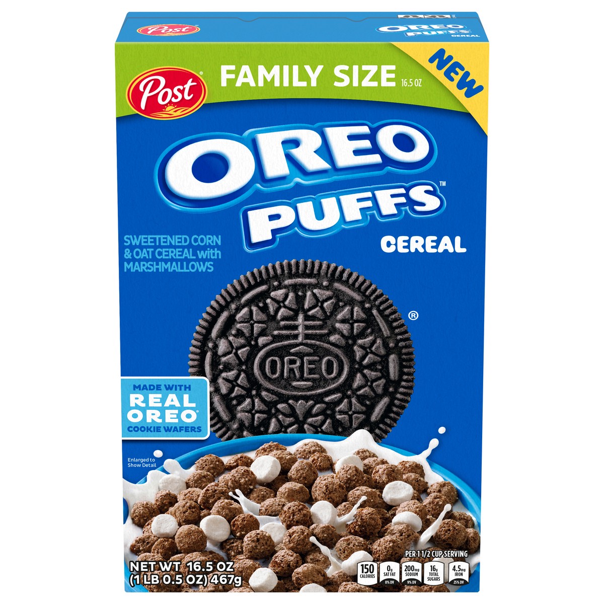 slide 1 of 5, 1/16.5 Post Oreo Puffs, 16.5 oz